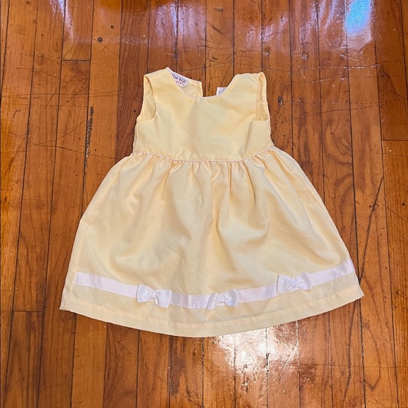 Blueberi Boulevard Cream Baby Dress with Jacket - Picture 4 of 4